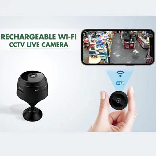 Rechargeable CCTV Camera|Remote View|Built-in Battery|Night Vision|Motion Detection|Magnet Camera